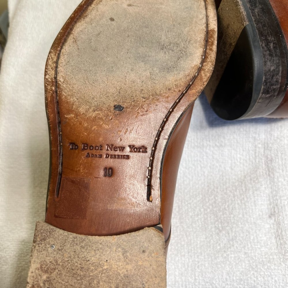 To Boot Elegant Monkstrap Burnished Tan Size 10 Shoe - Picture 5 of 10